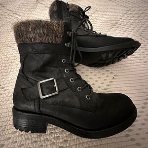 Torrid Zippered Faux Leather Hiking Boot